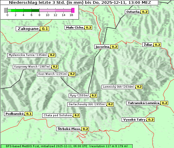 Niederschlag, 11. 12. 2025