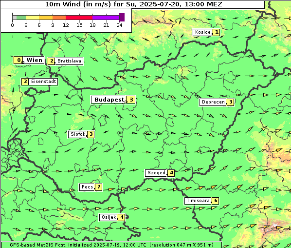 Wind, 20. 7. 2025