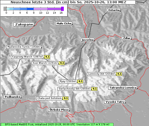 Neuschnee, 26. 10. 2025