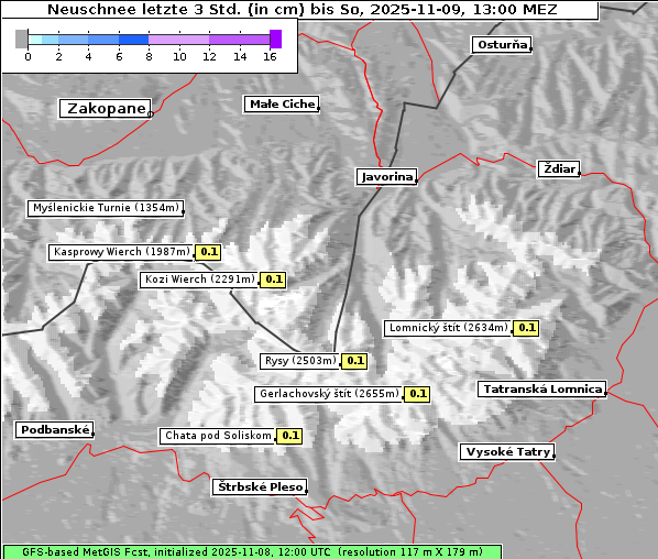 Neuschnee, 9. 11. 2025
