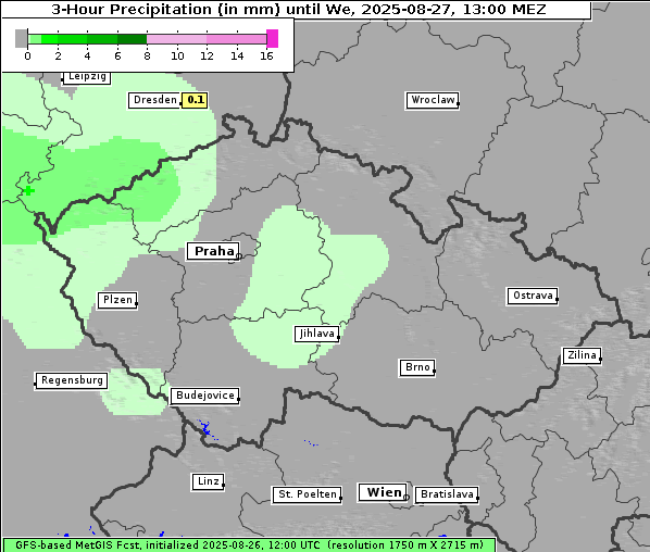 Niederschlag, 27. 8. 2025