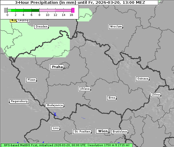 Niederschlag, 20. 3. 2026