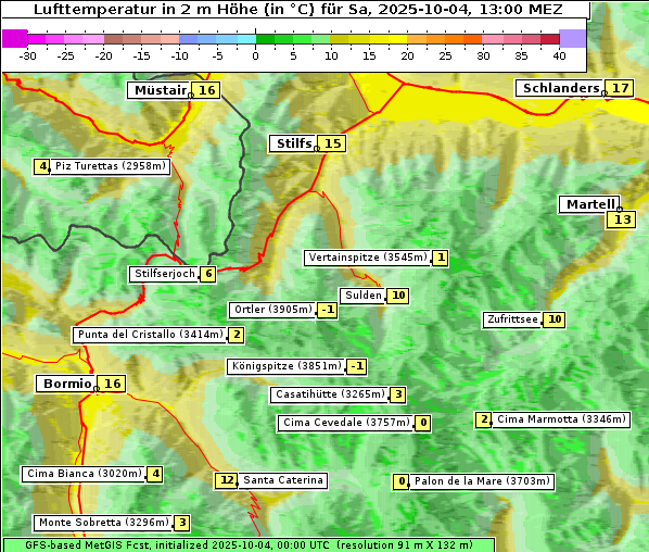 Temperatur, 4. 10. 2025