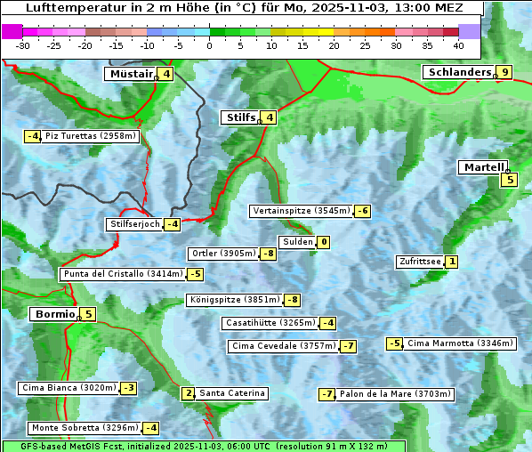 Temperatur, 3. 11. 2025