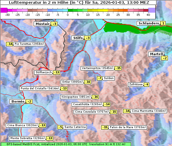 Temperatur, 3. 1. 2026