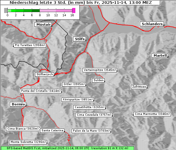 Niederschlag, 14. 11. 2025