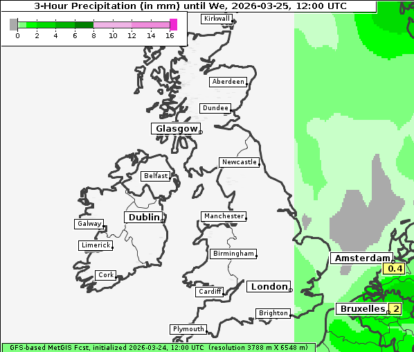 Niederschlag, 25. 3. 2026