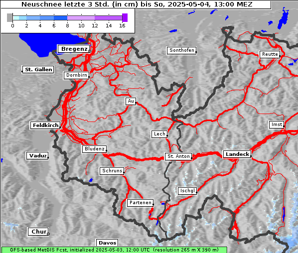 Neuschnee, 4. 5. 2025