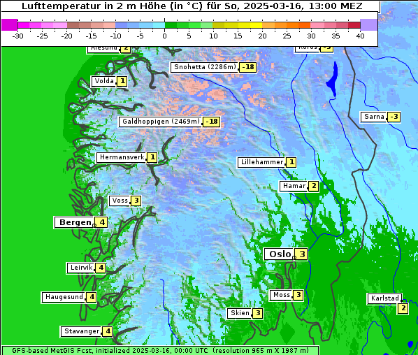 Temperatur, 16. 3. 2025