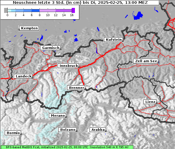 Neuschnee, 25. 2. 2025