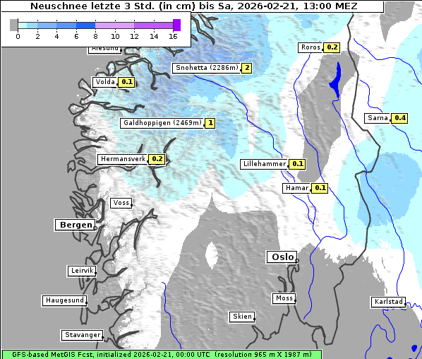 Neuschnee, 21. 2. 2026