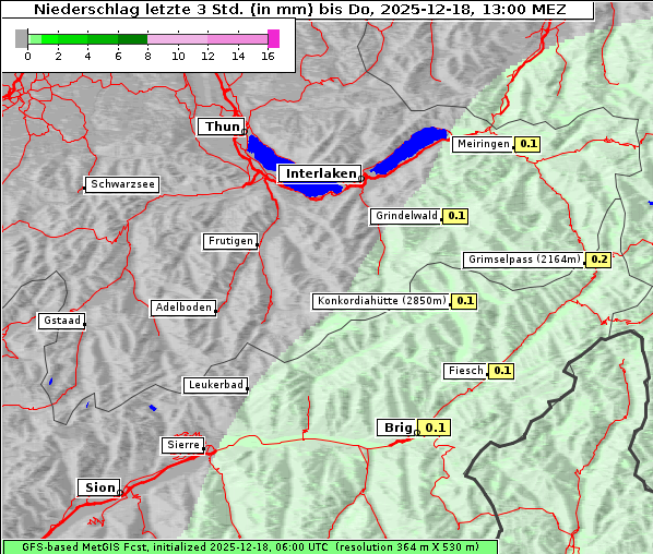 Niederschlag, 18. 12. 2025