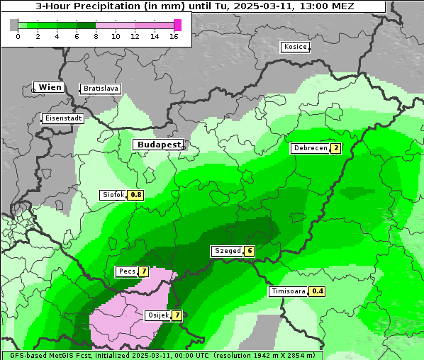 Niederschlag, 11. 3. 2025