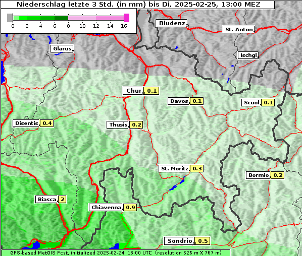 Niederschlag, 25. 2. 2025
