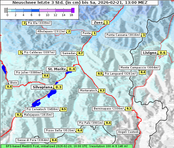 Neuschnee, 21. 2. 2026