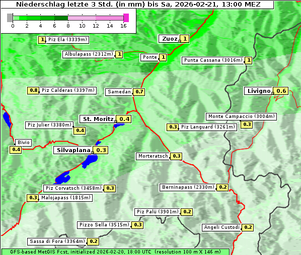 Niederschlag, 21. 2. 2026