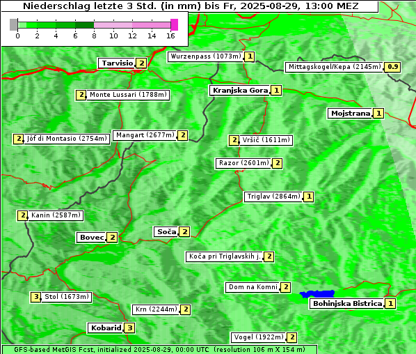 Niederschlag, 29. 8. 2025