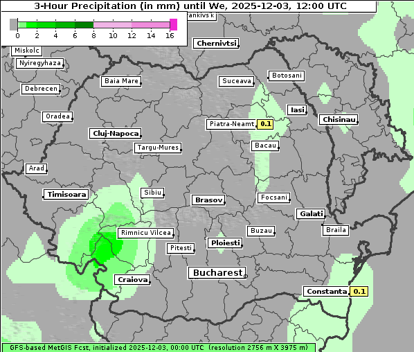 Niederschlag, 3. 12. 2025