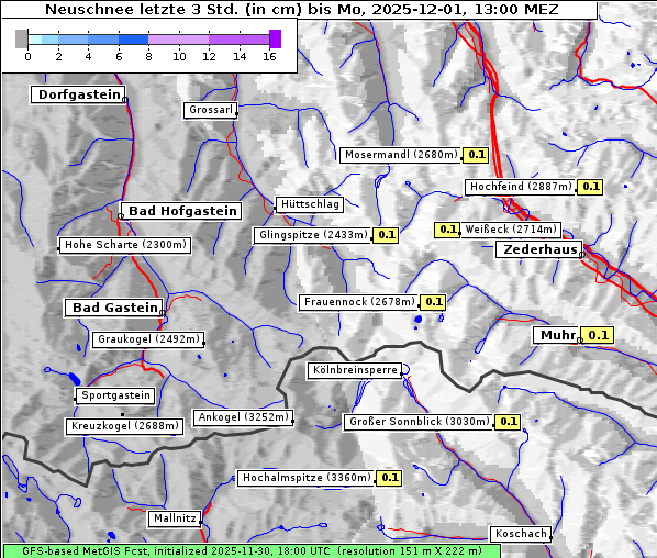 Neuschnee, 1. 12. 2025