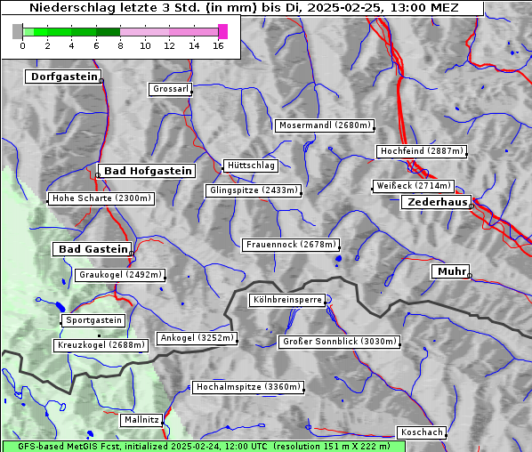 Niederschlag, 25. 2. 2025