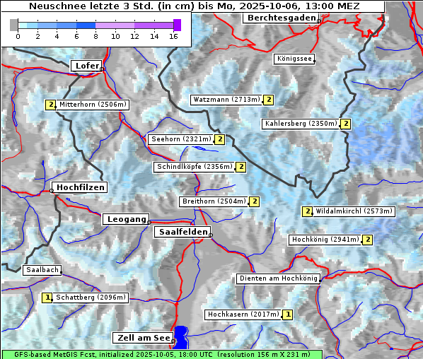 Neuschnee, 6. 10. 2025