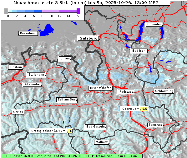 Neuschnee, 26. 10. 2025