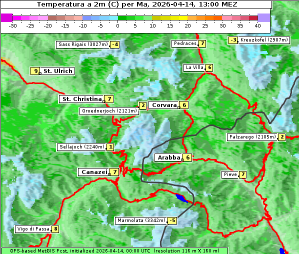 Temperatur, 14. 4. 2026
