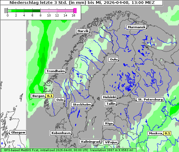 Niederschlag, 8. 4. 2026