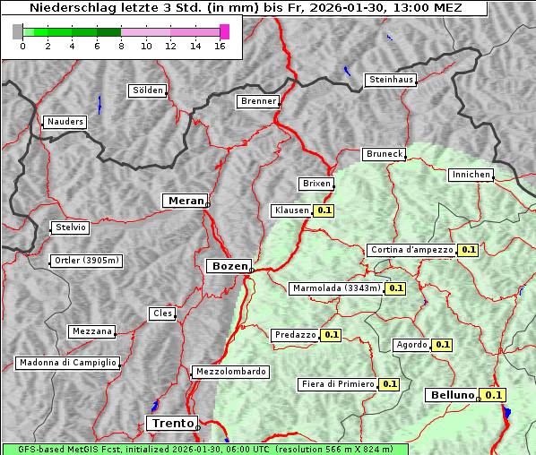 Niederschlag, 30. 1. 2026