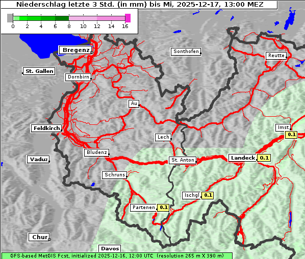 Niederschlag, 17. 12. 2025