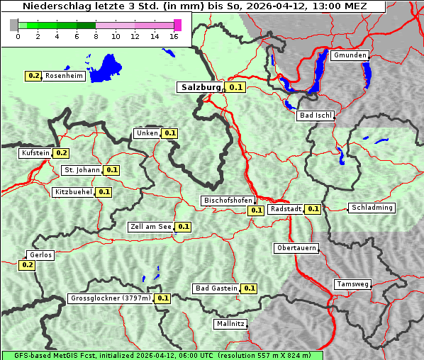 Niederschlag, 12. 4. 2026