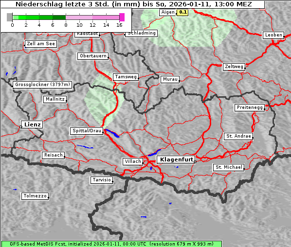 Niederschlag, 11. 1. 2026