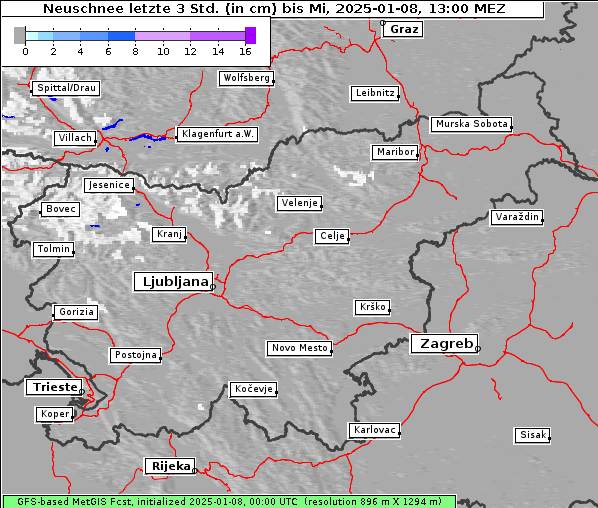 Neuschnee, 8. 1. 2025