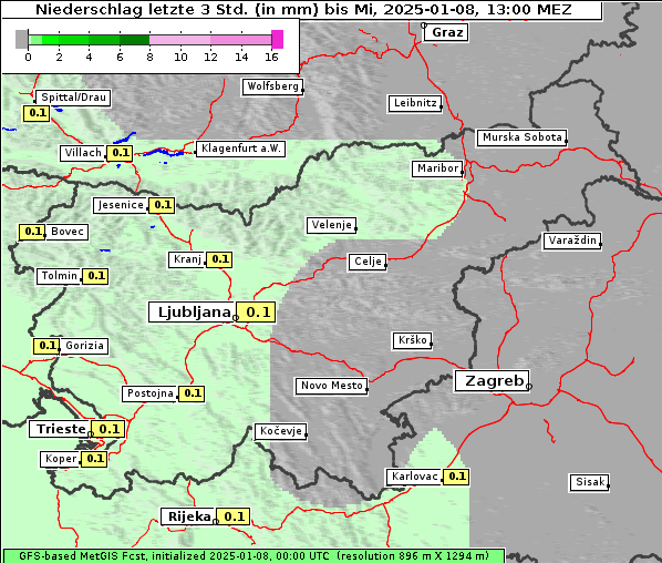 Niederschlag, 8. 1. 2025