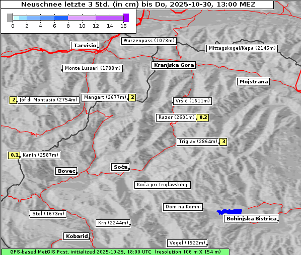Neuschnee, 30. 10. 2025