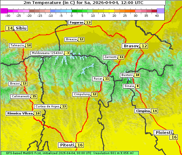 Temperatur, 4. 4. 2026