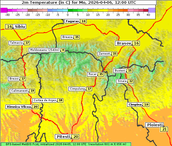 Temperatur, 6. 4. 2026