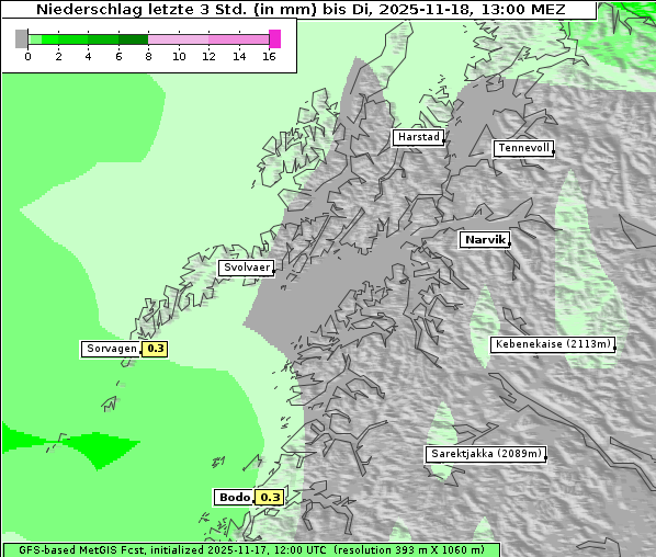 Niederschlag, 18. 11. 2025