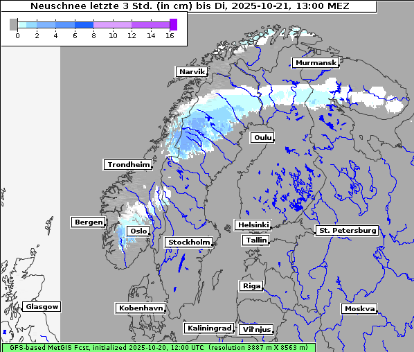 Neuschnee, 21. 10. 2025