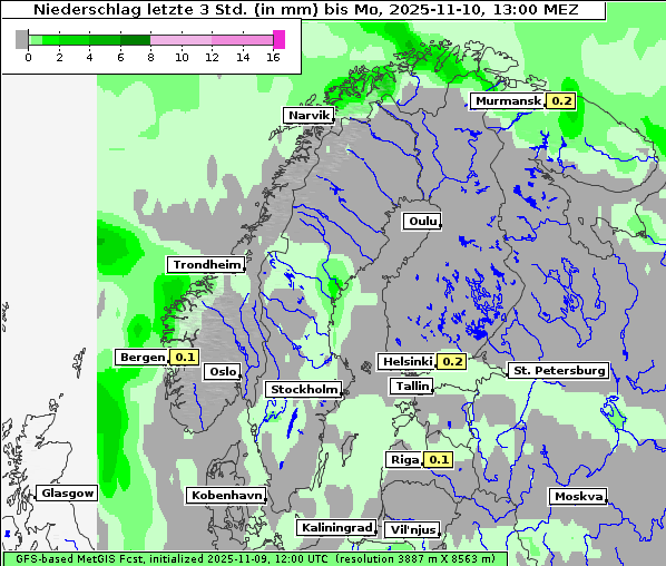 Niederschlag, 10. 11. 2025