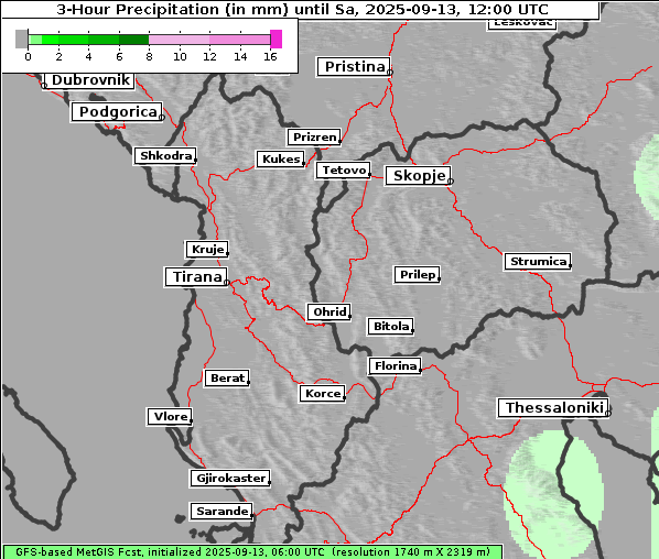 Niederschlag, 13. 9. 2025