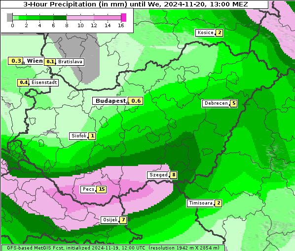 Niederschlag, 20. 11. 2024