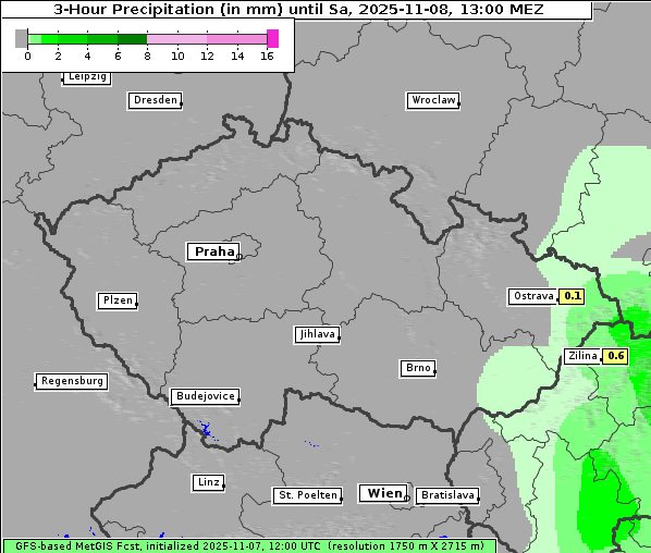 Niederschlag, 8. 11. 2025