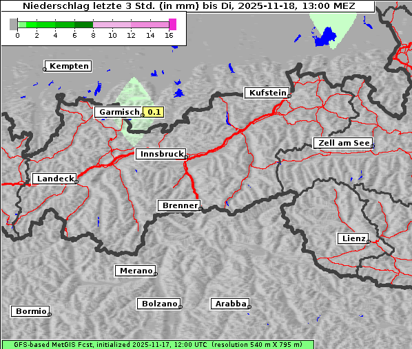 Niederschlag, 18. 11. 2025