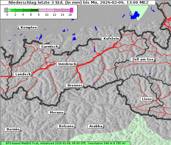 Niederschlag, 9. 2. 2026
