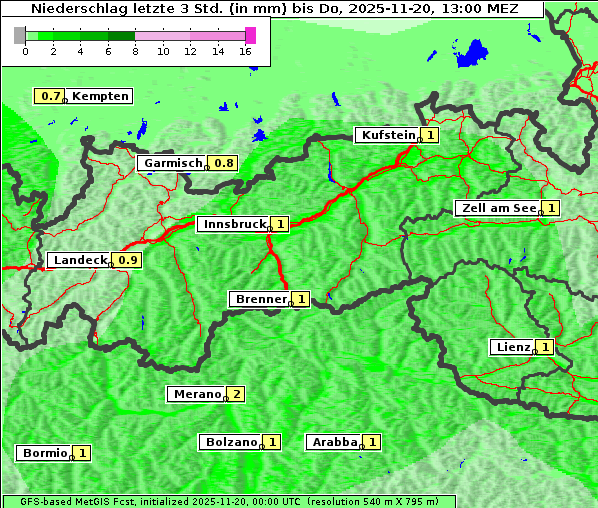 Niederschlag, 20. 11. 2025