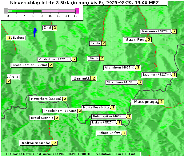Niederschlag, 29. 8. 2025