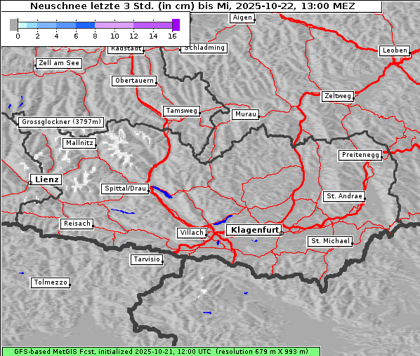Neuschnee, 22. 10. 2025