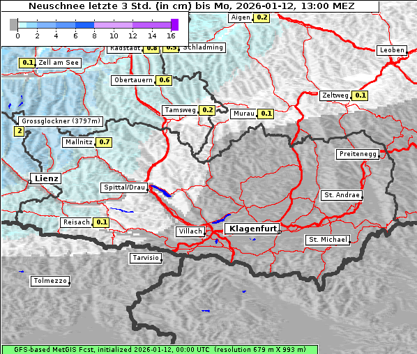 Neuschnee, 12. 1. 2026