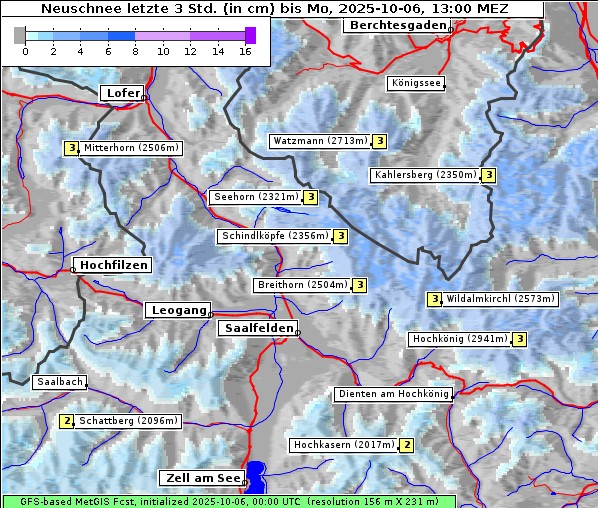 Neuschnee, 6. 10. 2025